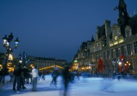 Schlittschuhbahn in Paris