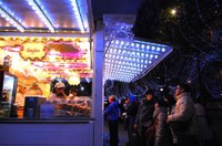 Waffelnstand auf dem Weihnachtsmarkt